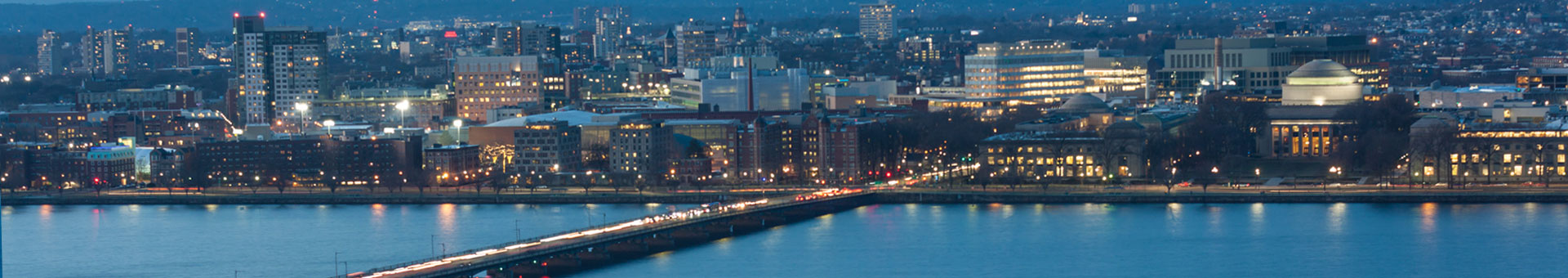 night time skyline boston