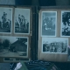 A scrapbook from perhaps 1950 being held on a person's lap