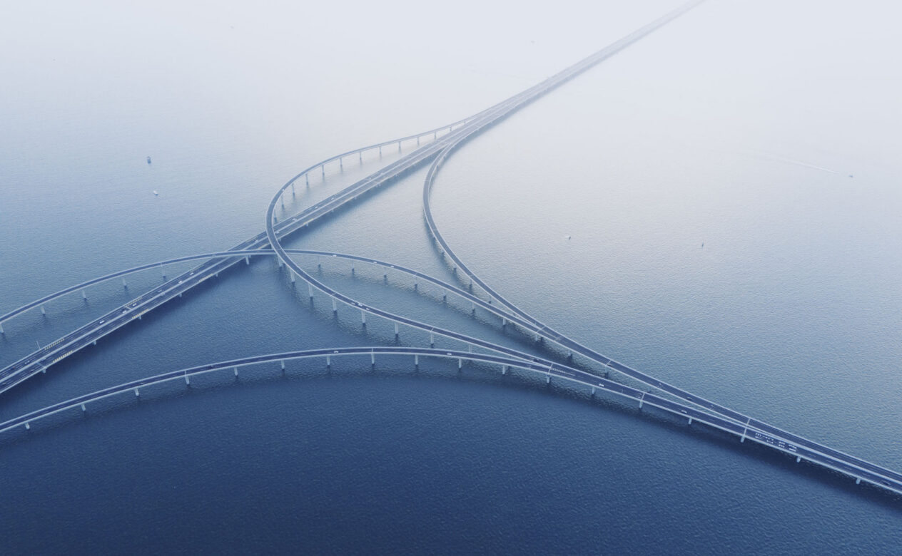 Qingdao Jiaozhou Bay Bridge, Shandong Province, China